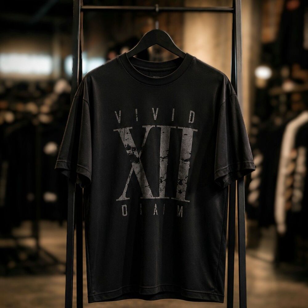 Vivid XII Box Graphic Tee by Darkblend Graphic Size Medium Black